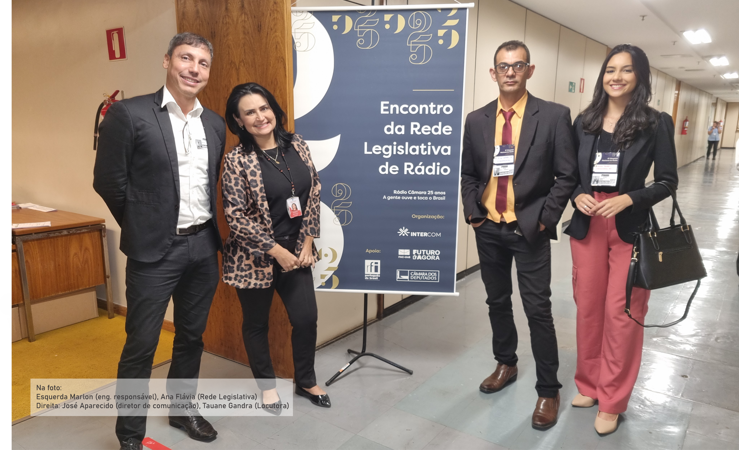 Representantes da Câmara Municipal de Itamarandiba marcam no 6º Simpósio Nacional de Rádio e TV 