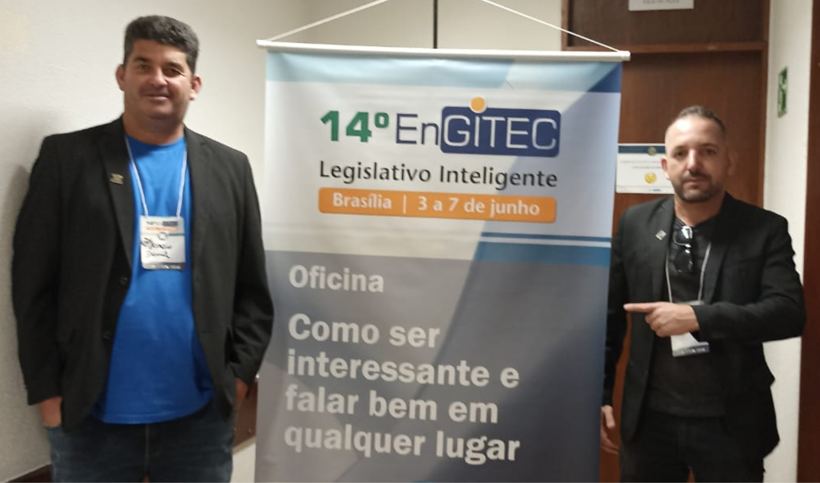 Os vereadores Ney Barrela e Marcim do Valtão participam do 14º Engitec em Brasília14